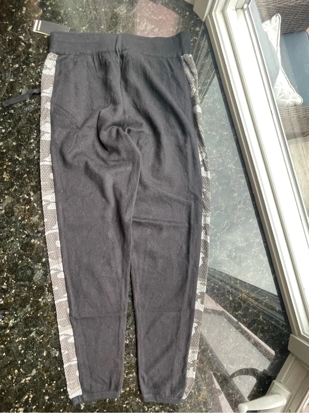 Monrow Kids Black Knit Jogger Pants with Tag
